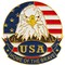 USA Eagle &#x26; Flag Pin 1&#x22;